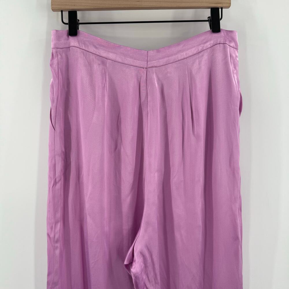 Corey Lynn Calter Pants Size Large Anthropologie Petra Trousers Wide Leg Lilac - Picture 13 of 16